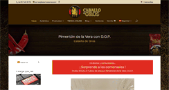 Desktop Screenshot of caballodeoros.com