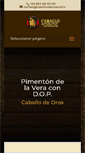 Mobile Screenshot of caballodeoros.com