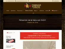 Tablet Screenshot of caballodeoros.com